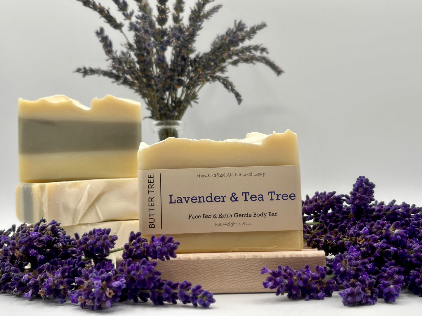 Lavender & Tea Tree Face Soap & Shaving Bar